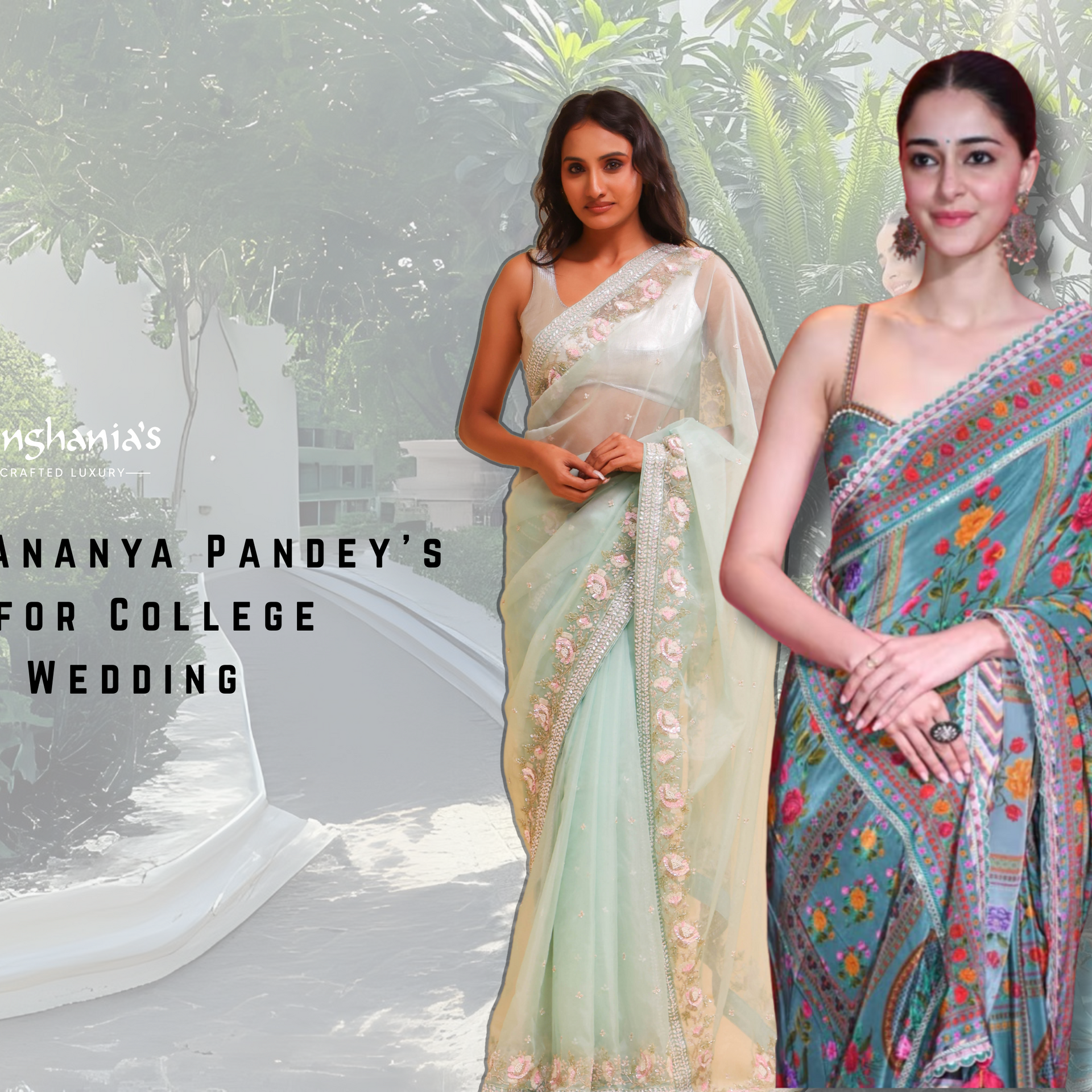 How to Get Ananya Pandey's Saree Look for College Farewell or Wedding