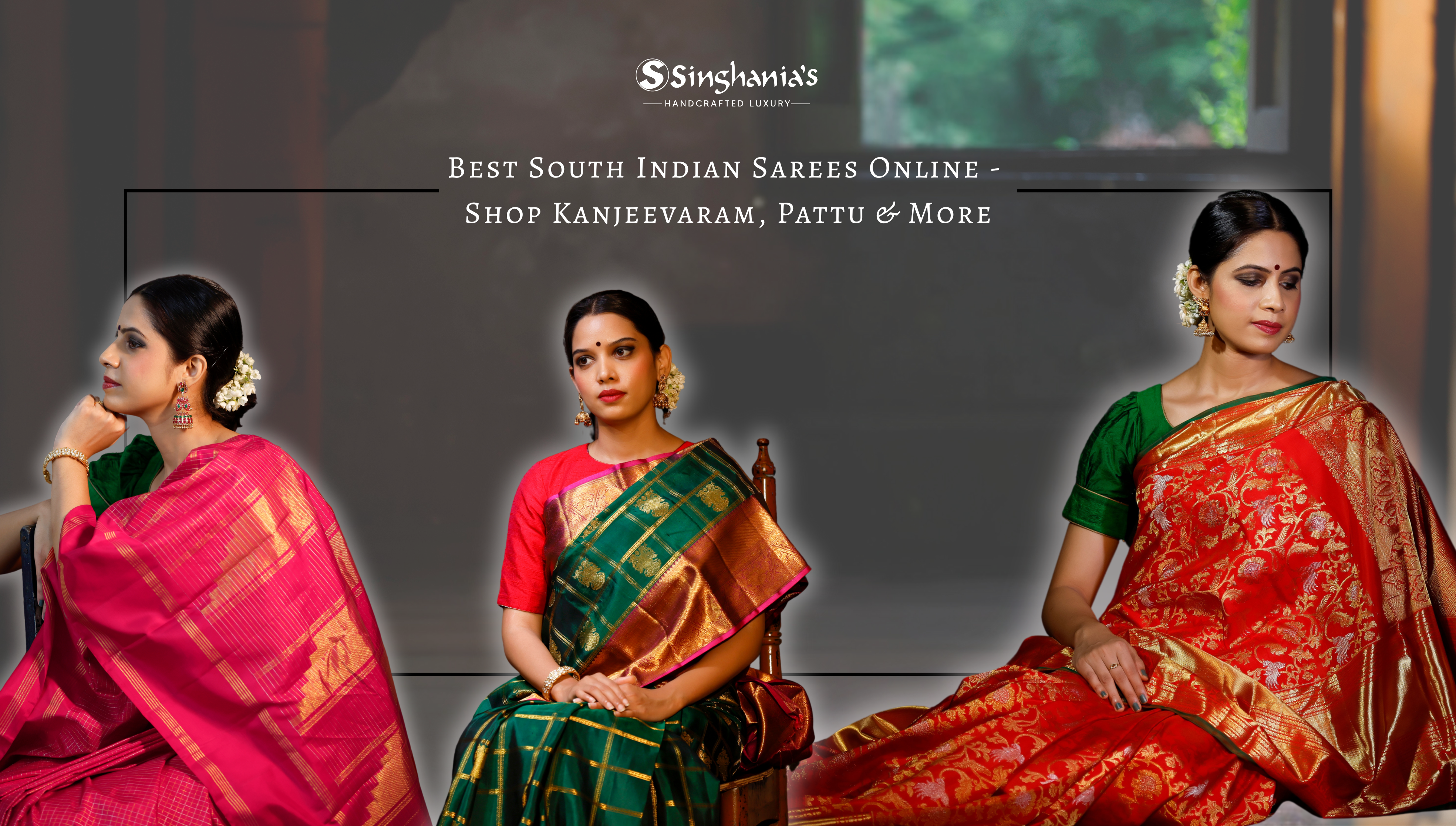 Best South Indian Sarees Online - Shop Kanjeevaram, Pattu & More