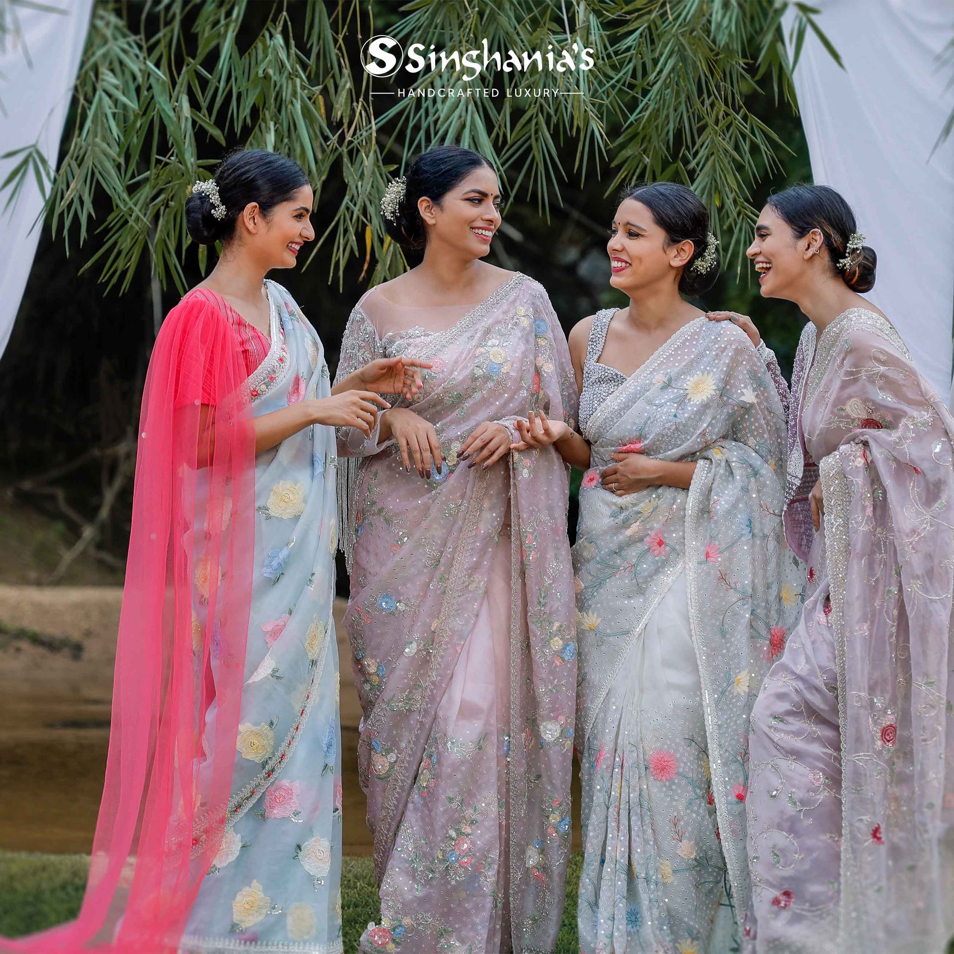 HOW TO STYLE ORGANZA SAREE FOR A SUMMER WEDDING