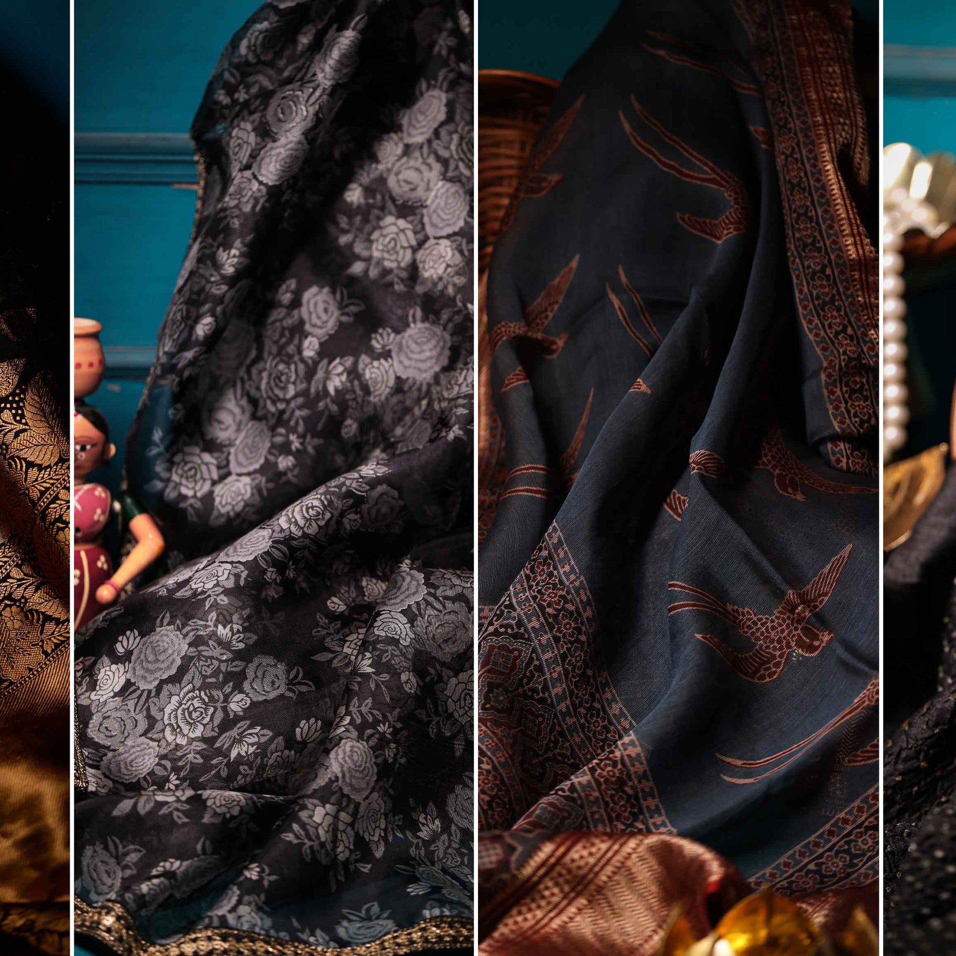 black saree for makar sankranti - Blog Banner