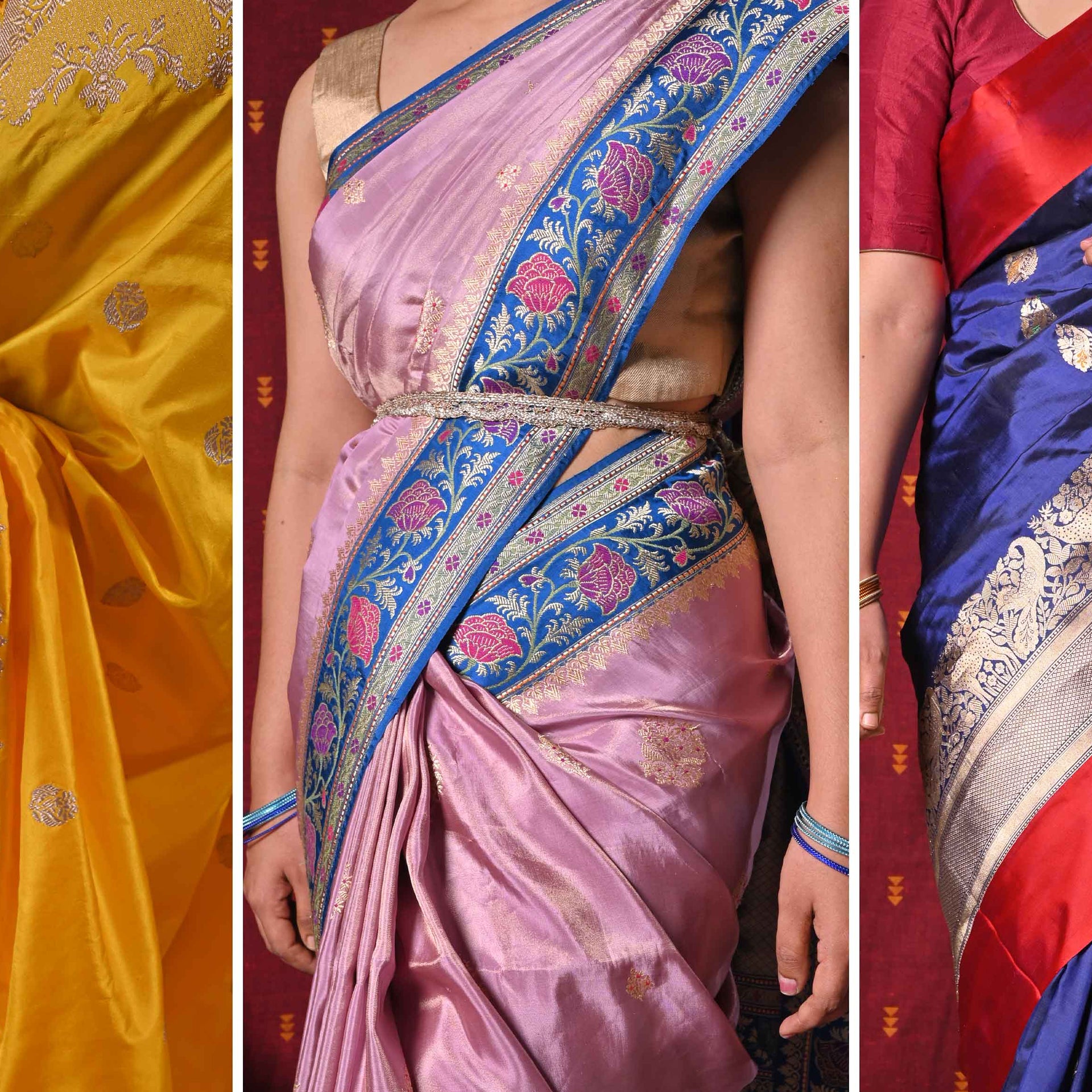 How to Style Kanjivaram and Banarasi Bridal Sarees in Wedding