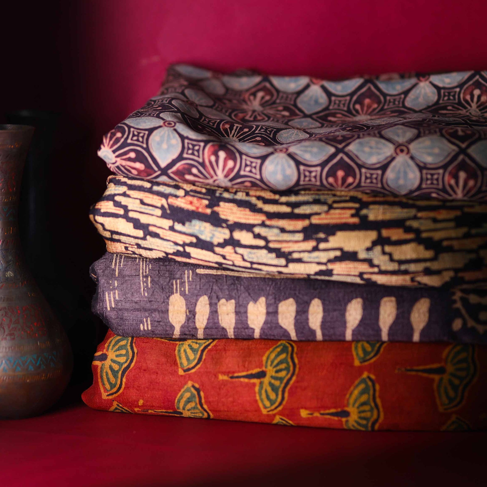 Exploring the Art of Ajrakh Printing on Sarees: Origins, Techniques, and More