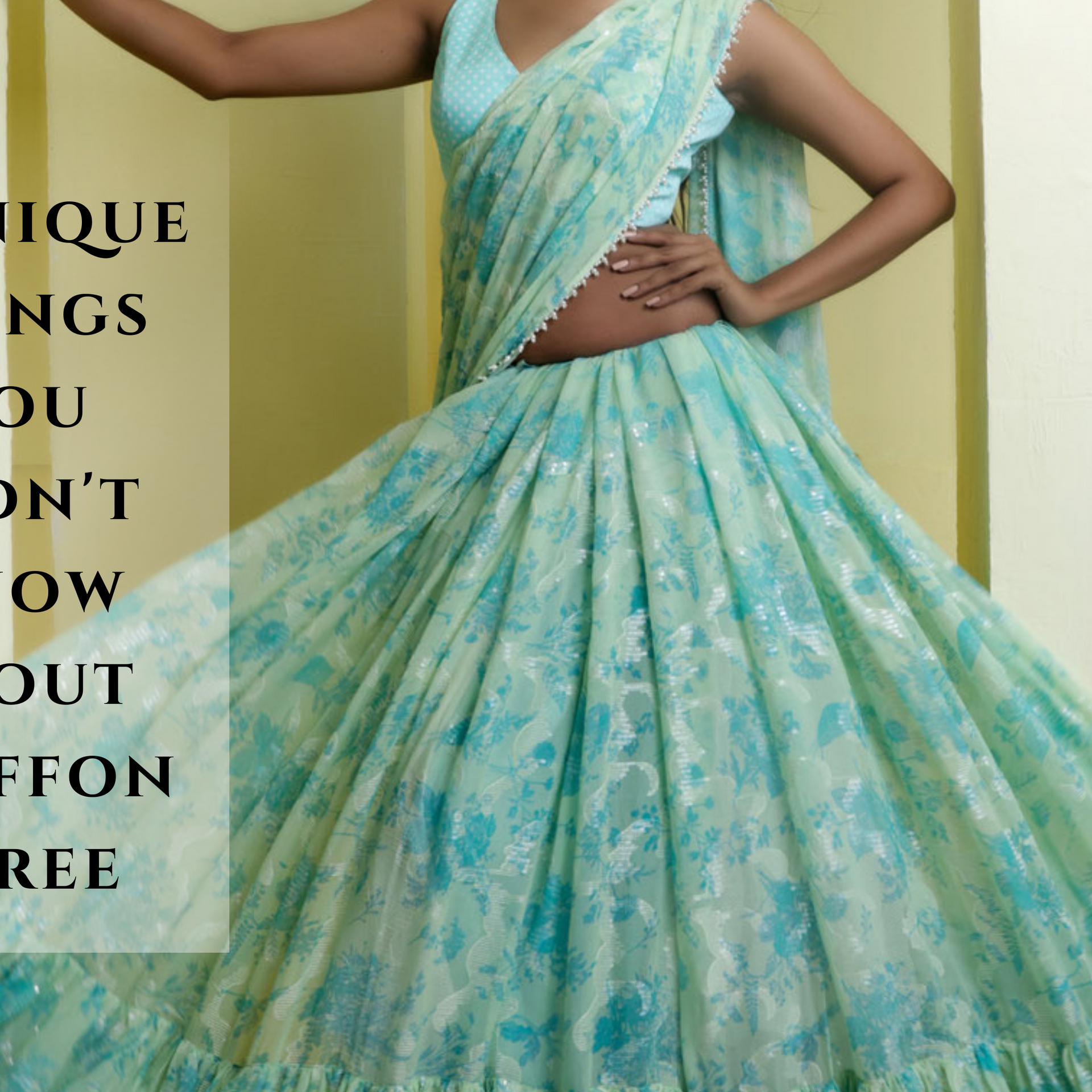 4 Unique Things You Didn't Know About Chiffon Saree
