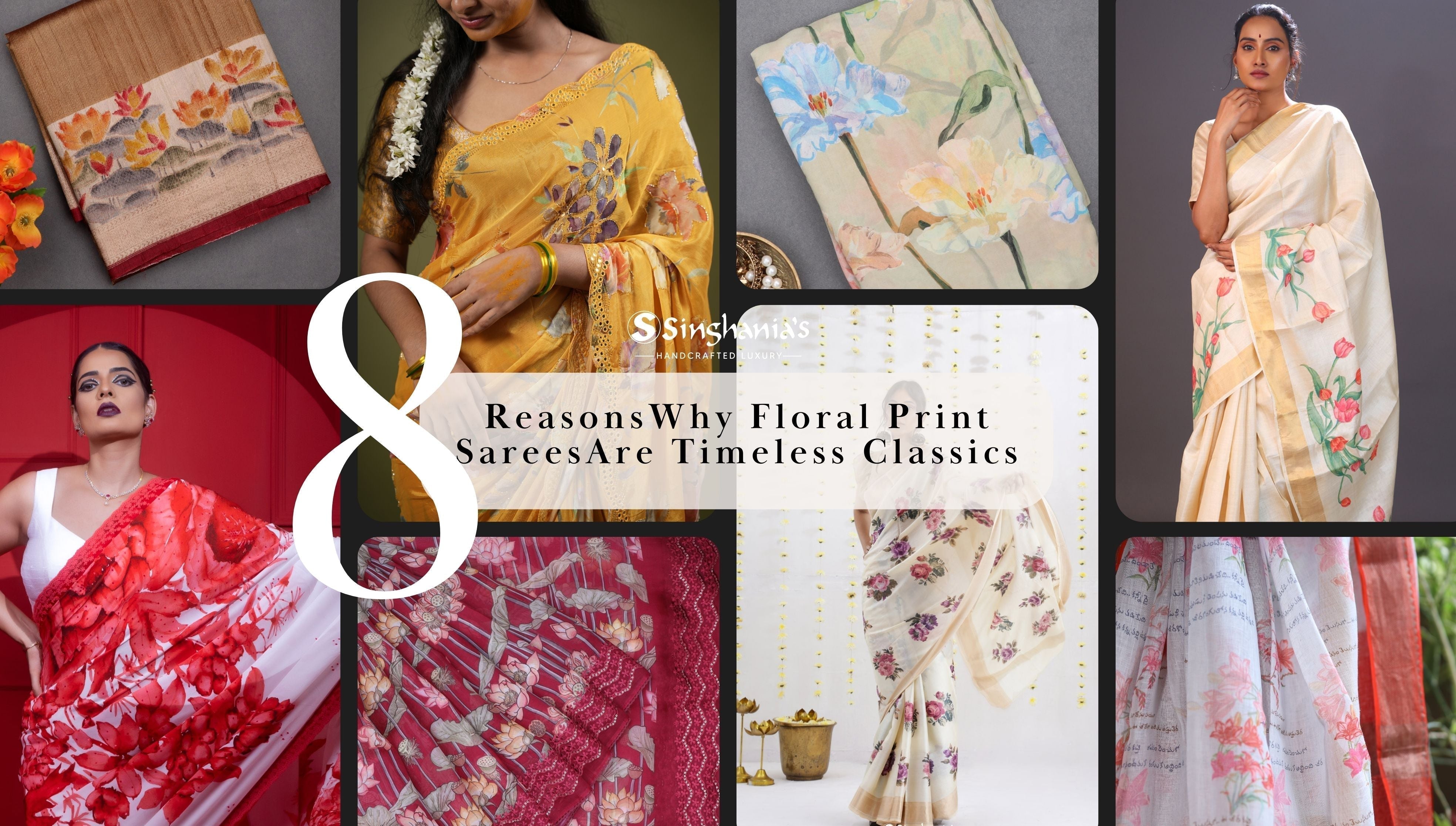 8 Reasons Why Floral Print Sarees Are Timeless Classics