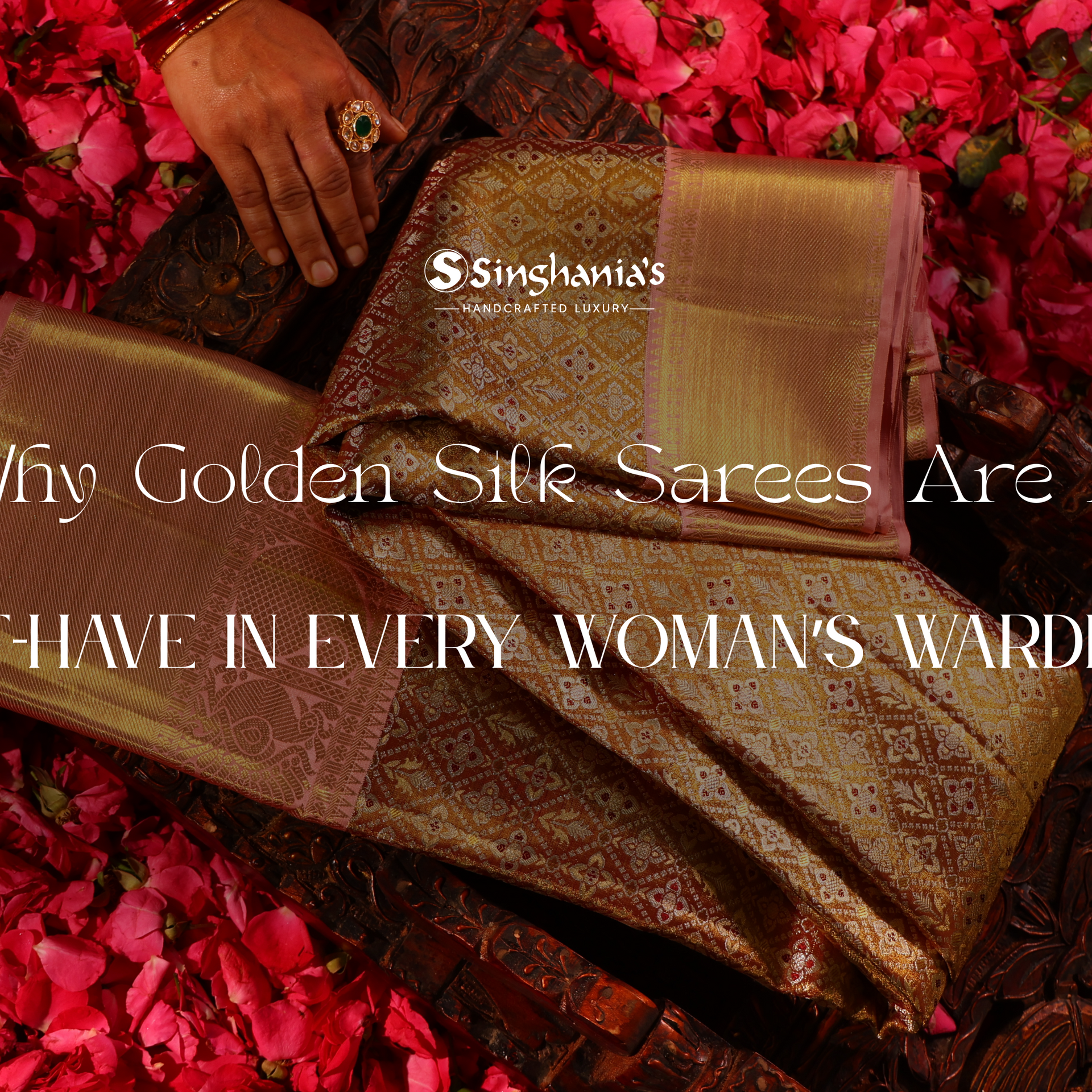 golden silk sarees