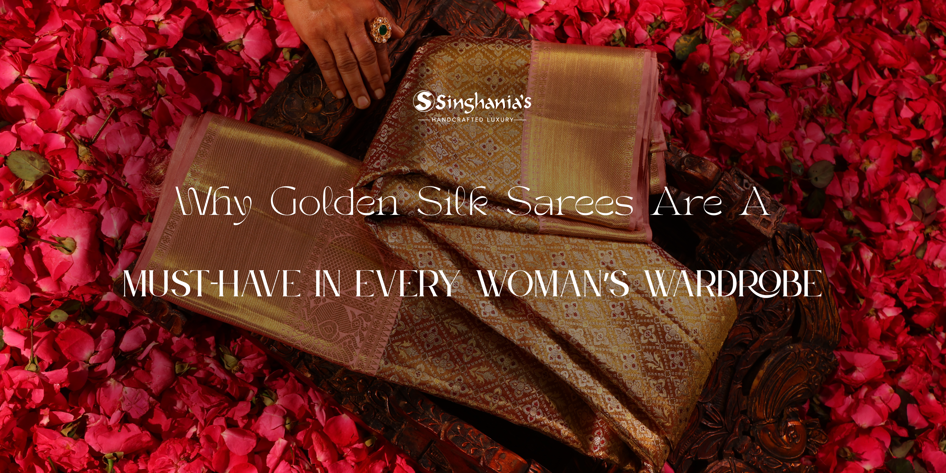 golden silk sarees