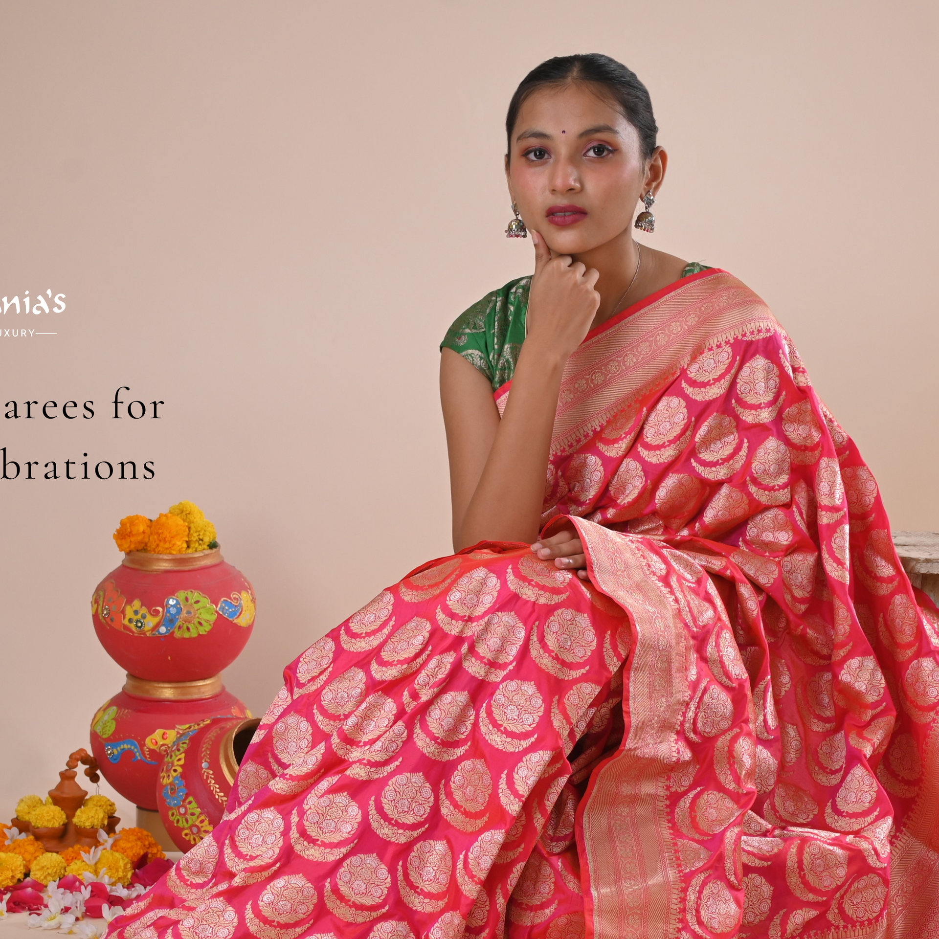Best Suited Sarees for Pongal Celebrations