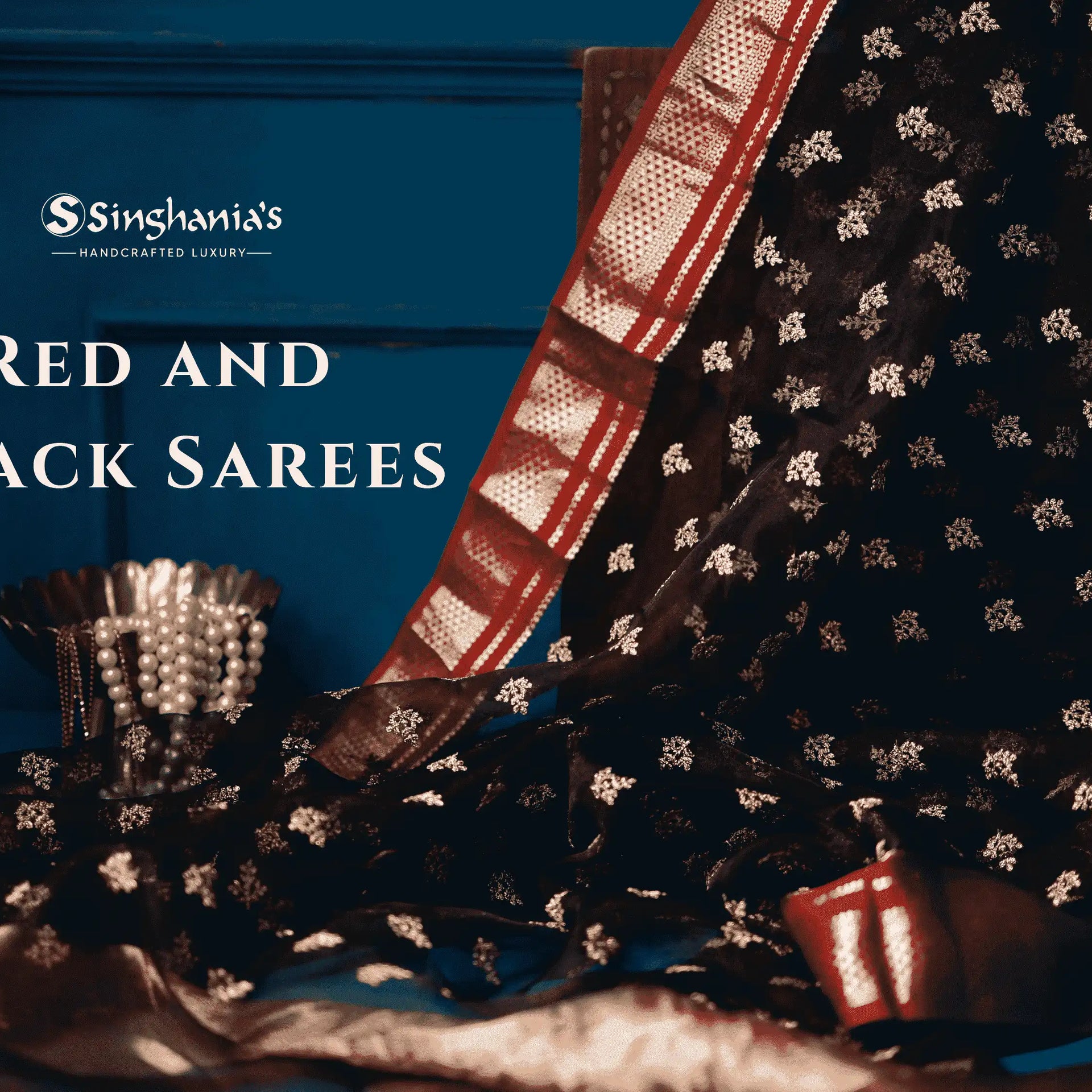 Red and Black Sarees: Redefining Trendy Fashion