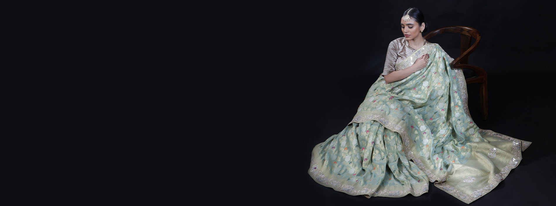 Khaddi Georgette Banarasi Saree