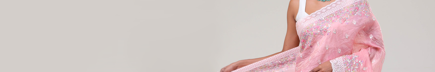 Pure organza silk saree online in India