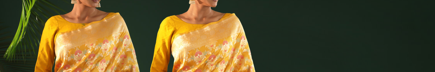 Floral Banarasi Silk Sarees