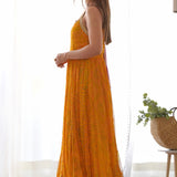 Yellow Bandhani Anarkali With Dupatta