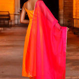 Yellow Cotton Silk Anarkali Set