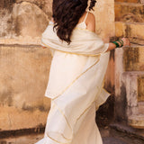 Ivory Crepe Kurta Set