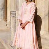Light Pink Chanderi Kurta Set