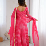 Rose Pink Anarkali Set