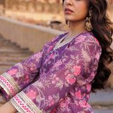 Pink Chanderi Kurta Set