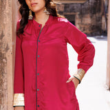 Cherry Red Crepe Co-Ord Set