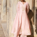 Light Pink Chanderi Kurta Set