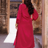 Cherry Red Crepe Co-Ord Set