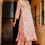 Off-White Chiffon Kurta Set
