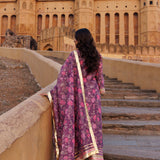 Pink Chanderi Kurta Set
