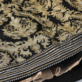 Black Raw Silk Designer Gota Patti Lehenga With Blouse And Dupatta