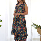 Ikat Blue Co-Ord Set