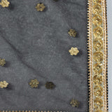 Black Designer Kurti With Tulip Pants And Dupatta