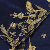 Blue Raw Silk Elegant Dori Hand Embroidered Suit With Salwar And Dupatta