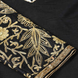 Black Raw Silk Designer Kurti With Lehenga And Dupatta