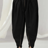 Black Designer Kurti With Tulip Pants And Dupatta