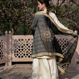 Off White Cotton Silk Gota Patti Gharara Set