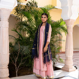Blush Pink Cotton Silk Gota Patti Suit Set