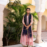 Blush Pink Cotton Silk Gota Patti Suit Set