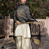 Off White Cotton Silk Gota Patti Gharara Set
