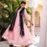 Blush Pink Cotton Silk Gota Patti Suit Set
