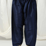 Blue Raw Silk Elegant Dori Hand Embroidered Suit With Salwar And Dupatta