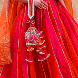 Bright Pink Sunburst Anarkali Set