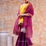 Marigold Purple Peplum Set