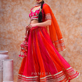 Sunset Ombre Lehenga Set