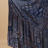 Cobalt Blue Cotton Indo-Western Gown