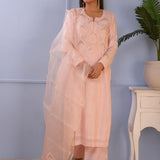 Light Baby Pink Cotton Silk Kurta Set