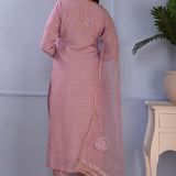 Lilac Cotton Silk Kurta Set