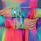 Rainbow Tie-Dye Ombre Anarkali Set