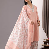Block Printed Rose Pink Cotton Kurta And Salwar Set