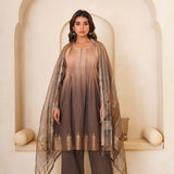 Beautiful Mocha Gotta Patti Kurti Set