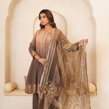 Beautiful Mocha Gotta Patti Kurti Set