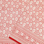 Burgundy Red Banarasi Silk Saree With Zari Butta