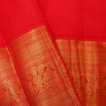 Cyan Blue Kanjivaram Silk Saree With Floral Jaal